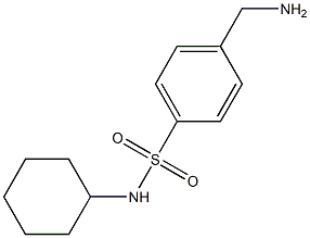 4-(aminomethyl)-N-cyclohexylbenzenesulfonamide Struktur