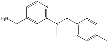 4-(aminomethyl)-N-methyl-N-[(4-methylphenyl)methyl]pyridin-2-amine Struktur