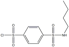 4-(butylsulfamoyl)benzene-1-sulfonyl chloride Struktur