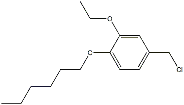 4-(chloromethyl)-2-ethoxy-1-(hexyloxy)benzene Struktur