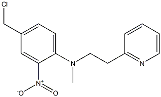 4-(chloromethyl)-N-methyl-2-nitro-N-[2-(pyridin-2-yl)ethyl]aniline Struktur