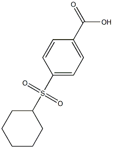 4-(cyclohexanesulfonyl)benzoic acid Struktur