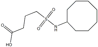 4-(cyclooctylsulfamoyl)butanoic acid Struktur