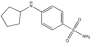 4-(cyclopentylamino)benzene-1-sulfonamide Struktur