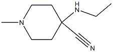 4-(ethylamino)-1-methylpiperidine-4-carbonitrile Struktur