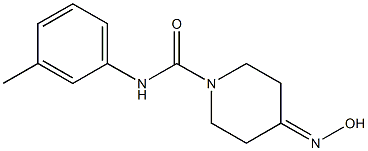 4-(hydroxyimino)-N-(3-methylphenyl)piperidine-1-carboxamide Struktur