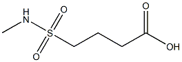 4-(methylsulfamoyl)butanoic acid Struktur