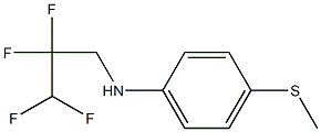 4-(methylsulfanyl)-N-(2,2,3,3-tetrafluoropropyl)aniline Struktur