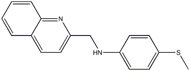 4-(methylsulfanyl)-N-(quinolin-2-ylmethyl)aniline Struktur