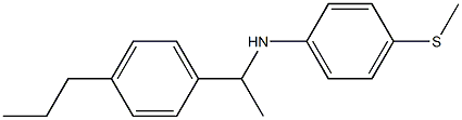 4-(methylsulfanyl)-N-[1-(4-propylphenyl)ethyl]aniline Struktur