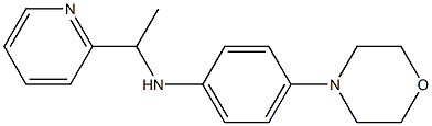 4-(morpholin-4-yl)-N-[1-(pyridin-2-yl)ethyl]aniline Struktur