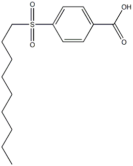 4-(nonane-1-sulfonyl)benzoic acid Struktur