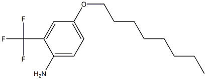 4-(octyloxy)-2-(trifluoromethyl)aniline Struktur