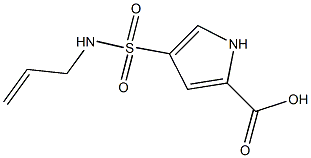 4-(prop-2-en-1-ylsulfamoyl)-1H-pyrrole-2-carboxylic acid Struktur