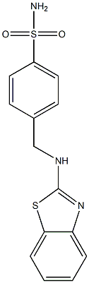 4-[(1,3-benzothiazol-2-ylamino)methyl]benzene-1-sulfonamide Struktur