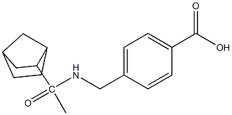 4-[(1-{bicyclo[2.2.1]heptan-2-yl}acetamido)methyl]benzoic acid Struktur