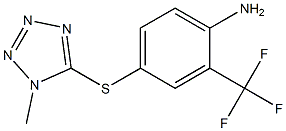 4-[(1-methyl-1H-1,2,3,4-tetrazol-5-yl)sulfanyl]-2-(trifluoromethyl)aniline Struktur