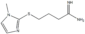 4-[(1-methyl-1H-imidazol-2-yl)sulfanyl]butanimidamide Struktur