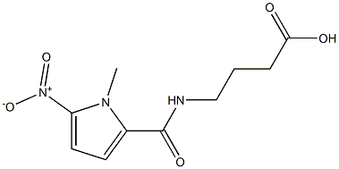 4-[(1-methyl-5-nitro-1H-pyrrol-2-yl)formamido]butanoic acid Struktur