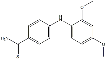 4-[(2,4-dimethoxyphenyl)amino]benzene-1-carbothioamide Struktur