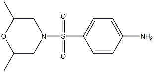 4-[(2,6-dimethylmorpholine-4-)sulfonyl]aniline Struktur