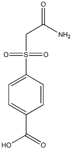 4-[(2-amino-2-oxoethyl)sulfonyl]benzoic acid Struktur