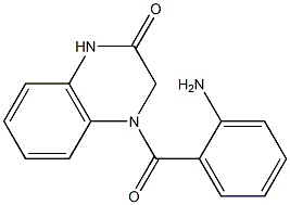 4-[(2-aminophenyl)carbonyl]-1,2,3,4-tetrahydroquinoxalin-2-one Struktur