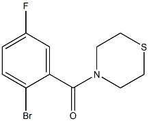 4-[(2-bromo-5-fluorophenyl)carbonyl]thiomorpholine Struktur