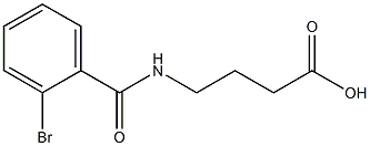 4-[(2-bromobenzoyl)amino]butanoic acid Struktur