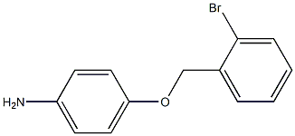 4-[(2-bromophenyl)methoxy]aniline Struktur