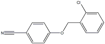 4-[(2-chlorophenyl)methoxy]benzonitrile Struktur