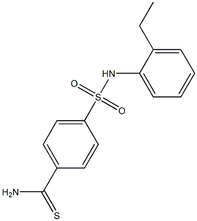 4-[(2-ethylphenyl)sulfamoyl]benzene-1-carbothioamide Struktur