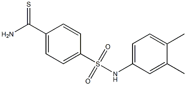 4-[(3,4-dimethylphenyl)sulfamoyl]benzene-1-carbothioamide Struktur