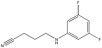 4-[(3,5-difluorophenyl)amino]butanenitrile Struktur