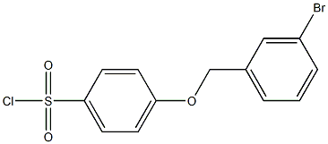 4-[(3-bromophenyl)methoxy]benzene-1-sulfonyl chloride Struktur