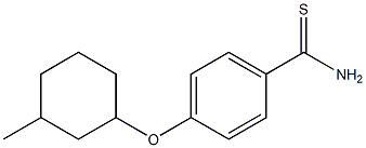 4-[(3-methylcyclohexyl)oxy]benzene-1-carbothioamide Struktur