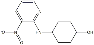 4-[(3-nitropyridin-2-yl)amino]cyclohexan-1-ol Struktur