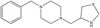 4-[(4-benzylpiperazin-1-yl)methyl]-1,3-thiazolidine Struktur