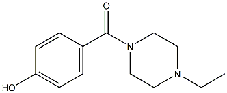 4-[(4-ethylpiperazin-1-yl)carbonyl]phenol Struktur