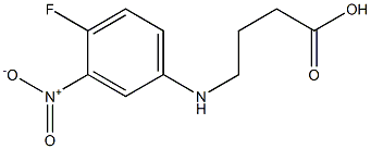 4-[(4-fluoro-3-nitrophenyl)amino]butanoic acid Struktur