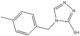 4-[(4-methylphenyl)methyl]-4H-1,2,4-triazole-3-thiol Struktur