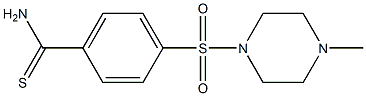 4-[(4-methylpiperazin-1-yl)sulfonyl]benzenecarbothioamide Struktur