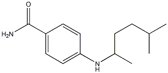 4-[(5-methylhexan-2-yl)amino]benzamide Struktur