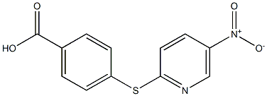 4-[(5-nitropyridin-2-yl)thio]benzoic acid Struktur