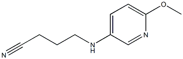 4-[(6-methoxypyridin-3-yl)amino]butanenitrile Struktur