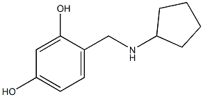 4-[(cyclopentylamino)methyl]benzene-1,3-diol Struktur