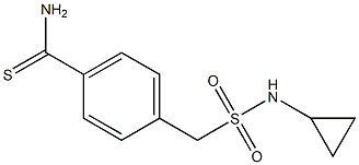 4-[(cyclopropylsulfamoyl)methyl]benzene-1-carbothioamide Struktur