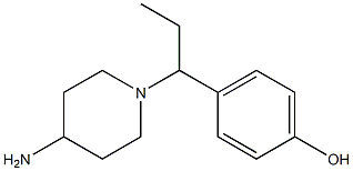 4-[1-(4-aminopiperidin-1-yl)propyl]phenol Struktur