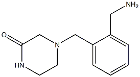 4-[2-(aminomethyl)benzyl]piperazin-2-one Struktur