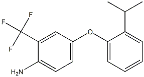 4-[2-(propan-2-yl)phenoxy]-2-(trifluoromethyl)aniline Struktur